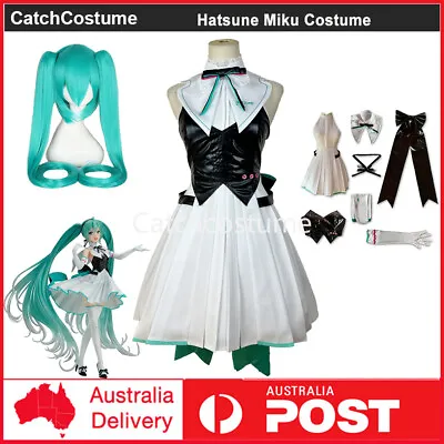 Vocaloid Hatsune Miku Symphony Costume Cosplay Dress Wig Halloween Party Outfits • $23.48