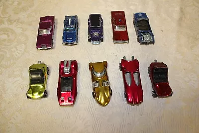 Hot Wheels RedLines Vintage Lot Of Ten (10) 1968-1969 5 Great 5 Rough • $26