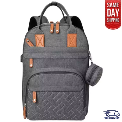 £27.99 • Buy Changing Bag Backpack,Large Nappy Back Pack Multifunction Baby Bags For Mom,Dad