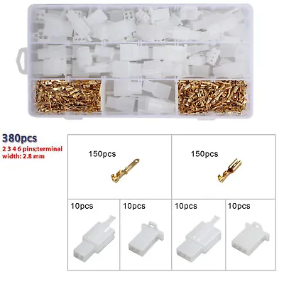 380PCS Motorcycle Wiring Harness Connector Loom Terminal Repair Kit Set • $17.85