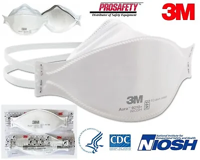 NEW! 3M 9210+ Aura N95 Particulate Respirator Face Masks NIOSH Approved 10- PK • $16.95