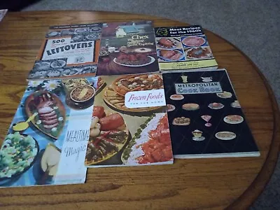 VINTAGE Promotional METROPOLITAN COOK BOOK Met Life Insurance 1930's Lot Of 6 • $9.99