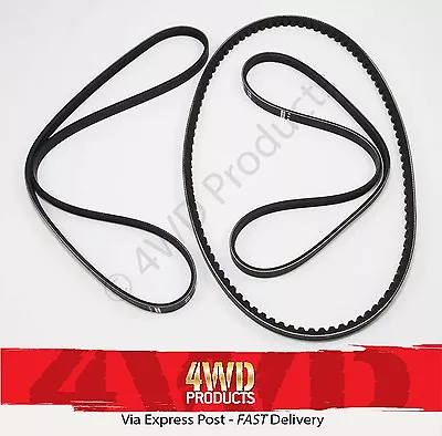 Fan/Drive Belt SET For Mitsubishi Pajero NJ NK 3.5-V6 6G74-S4 (93-97) • $44