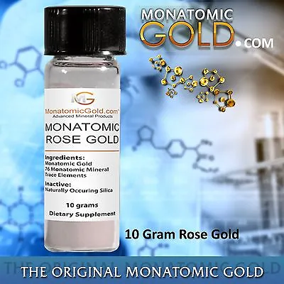 MONATOMIC ROSE GOLD *ORMUS* WHITE POWDER GOLD* 10 Gram Andara M-6 Monaoatomic • $34.99