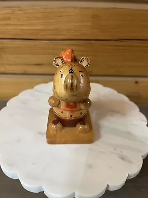 'Masha And The Bear' Wooden Toy From Tver Bear With Backpack Baby • $8