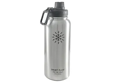 $16.95 • Buy Smart Flask Stainless Steel Vacuum Insulated Water Bottle,Sport LId, 32oz