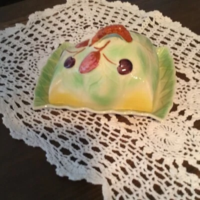 $28.15 • Buy ART DECO CHEESE Or BUTTER Keeper DISH Avonware England
