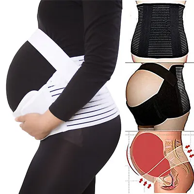 Pregnancy Maternity Belt Lumbar Back Support Waist Band Belly Bump Brace Strap • £8.49