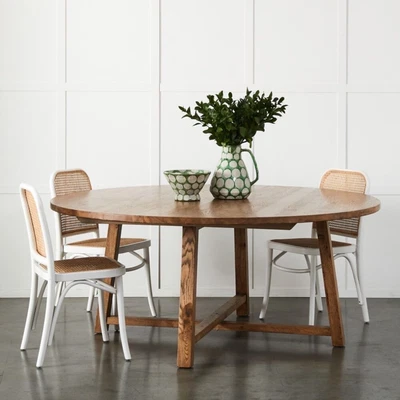 $700 • Buy Connor Round Oak Dining Table 140 Provincial Home Living 