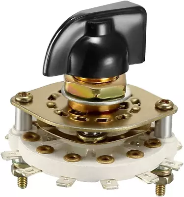 3P3T 3 Pole 3 Position 1-Deck Band Channel Rotary Switch Selector With Knob • $13.08