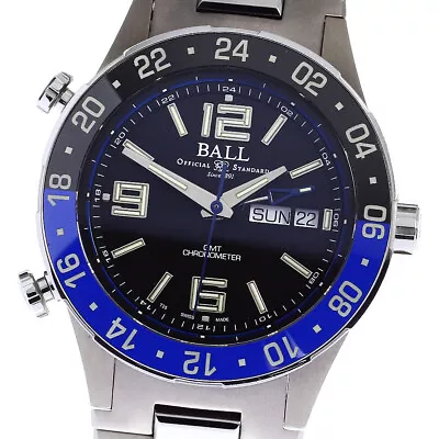 BALLWATCH Marine GMT DG3030B Black Dial Automatic Men's Watch_806557 • $1815.26