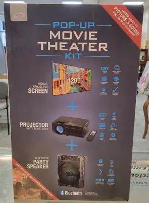 ILive Pop-up Movie Theater Kit (Screen Projector & Party Speaker) BDL2022 • $94.99