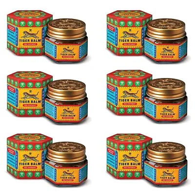 PACK OF 6 Tiger Balm (Red) Super Strength Pain Relief Ointment - 9 Ml • $14.70