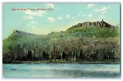 1910 Scenic View East Peak Tower Meriden Connecticut CT Vintage Antique Postcard • $29.95