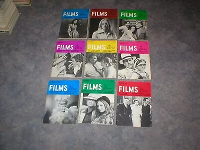 1973 Films In Review Magazine Lot (9)-burton/taylor-grable-redford Covers • $6.99