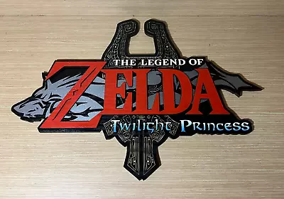 XXL SIZE - Poster Logo Zelda Twilight Princess Wood Wall Game Cube Switch • $450