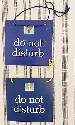 Vintage 1960’s DO NOT DISTURB Pittsburgh Hilton Hotel Door Sign Hanger Lot Of 2 • $29.99