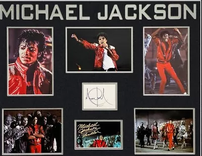 Michael Jackson Thriller Montage Signed Photo Print 6 X 4 Charity Listing • £3.49