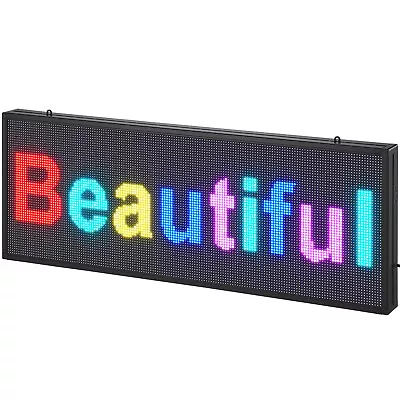 VEVOR LED Scrolling Sign 40x14  Programmable Display Board P10 Full Color • $171.89