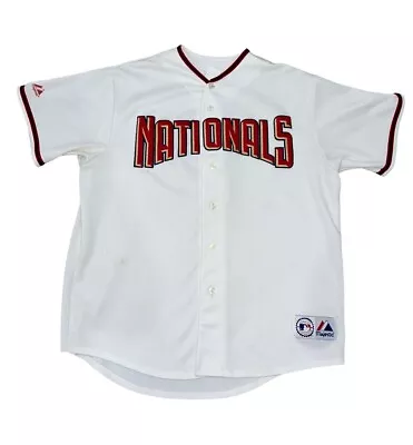 Majestic Washington Nationals #5 Jersey MLB Stitched Sports Mens Sz XXL • $44.09