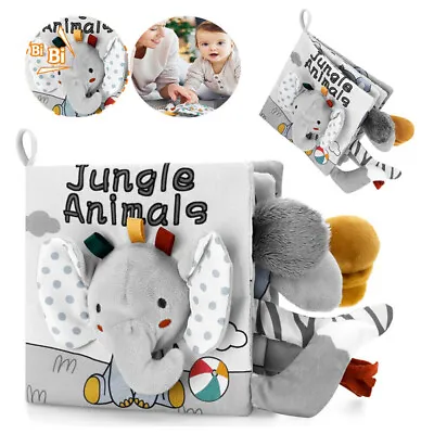 For 0-12 Months Baby Cloth Books Early Educational Newborn Development Soft Toys • £7.22