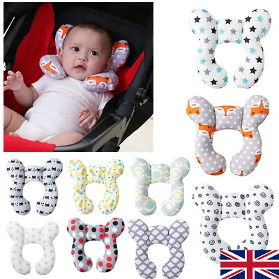 Infant Baby Toddler Car Seat Stroller Travel HEAD & NECK Support Cushion Pillow • £5.69