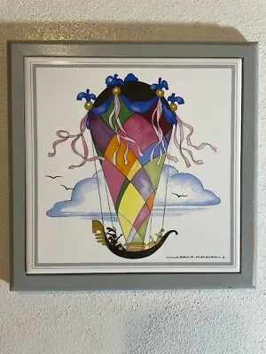 Villeroy & Boch LE BALLON Cologne Art By Jean-Adrien Mercier Wood Framed Tile • $29.99