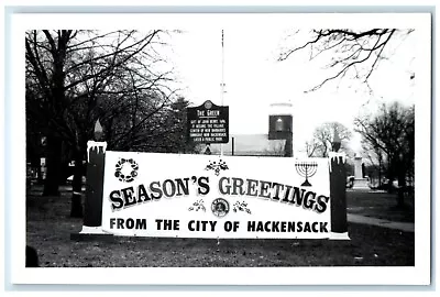 1991 Season's Greetings From The City Of Hackensack NJ RPPC Photo Postcard • $19.47