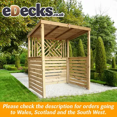 The EDecks Garden BBQ Shelters Multiple Designs 1.8m X 1.35m Pressure Treated • £319.99