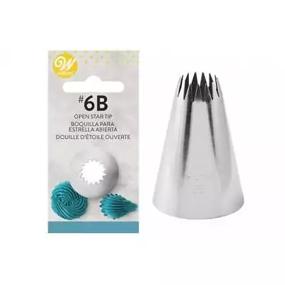 £6.28 • Buy Open Star Tip 6B Nozzle Cake Decorating Cupcake Piping Free Post