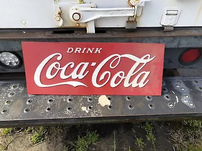 Vintage Original Embossed Drink Coca-Cola  Sign • $125