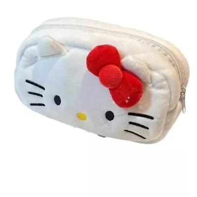 Hello Kitty Plush Bag Anime Sanrio Cinnamoroll Cosmetic Storage Bag • $45