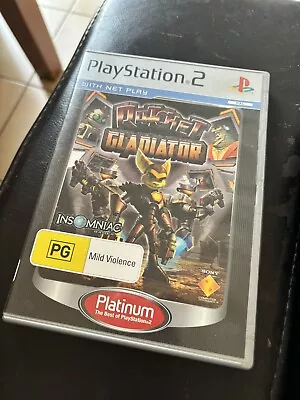 Ratchet Gladiator Sony PlayStation 2 PS2 COMPLETE W/ Manual Platinum 2006 PAL • $12