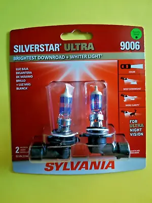 NEW - Sylvania 9006 Silverstar ULTRA NIGHT VISION Halogen Headlight Bulbs 2Pack • $29.55