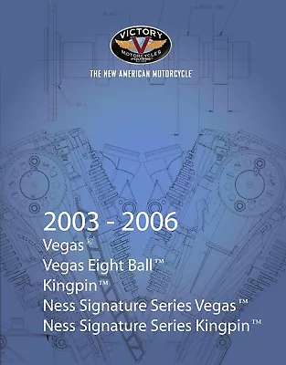 2006 POLARIS VICTORY VEGAS 8 BALL KINGPIN NESS Service Shop Repair Manual On CD • $19.95