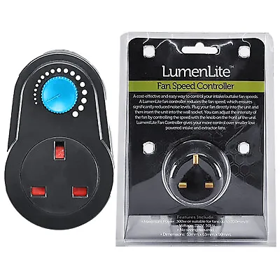 Plugin Socket Dimmer Switches Adjustable Controller Dial Fan Lamp 13A Voltage • £12.99