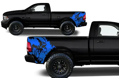 Custom Vinyl Decal Scream Wrap Kit For Dodge Ram Truck 09-18 1500/2500/3500 BLUE • $59.95