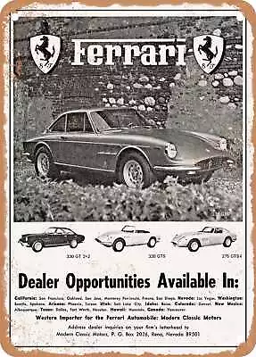 METAL SIGN - 1968 Ferrari Modern Classic Motors Vintage Ad • $29.95