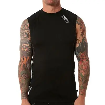 £12.99 • Buy Iron Fist Gym Workout Bodybuilding Black Lycra Vest 'stamina' (size S) Rrp £30