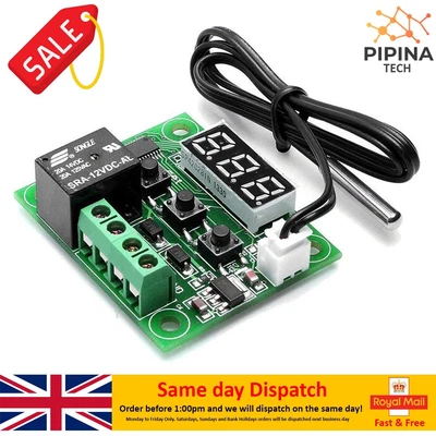 £12000 • Buy W1209 12V Digital Thermostat Sensor Temperature Control Switch Module -50-110°C