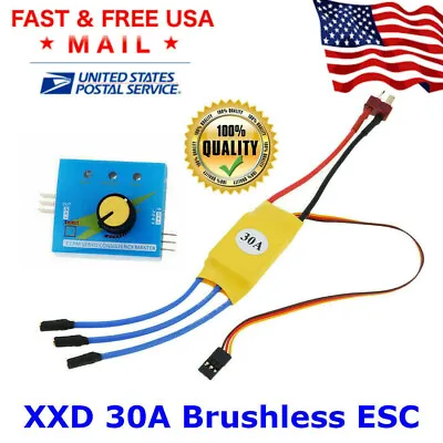 XXD 30A RC Brushless Speed Controller ESC + Servo Tester For RC Drone Parts US • $11.68