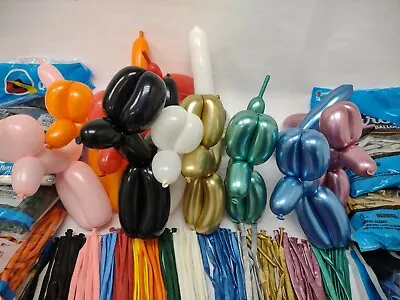 CHOOSE QTY AND COLOR: Qualatex 260Q Twisting Animal Balloons BEST In US Chrome • $3.99