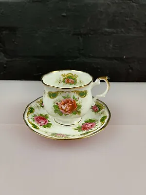 Queens Fine China Balmoral Rosina Tea Cup And Saucer Roses • £14.99