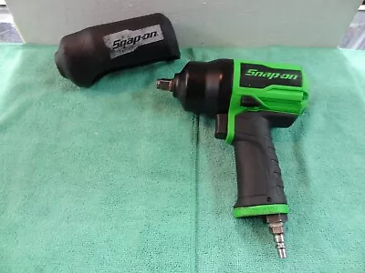 Snap-On PT850G Pneumatic 1/2 Drive Air Impact Wrench With Cover Tool Green • $244