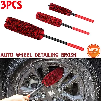 Set Of 3 Wheel Woolies Luxury Super Plush Soft Alloy Wheel Cleaning Brush Kit • $37