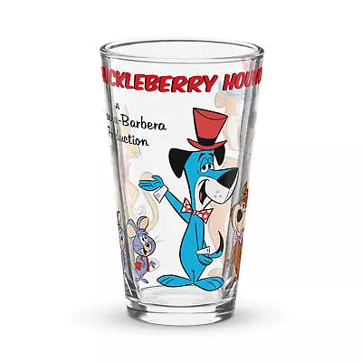  Hanna-barbera Huckleberry Hound Show Cartoon Pint Glass 16 Oz. Yogi Bear! • $17