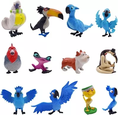 Rio Birds Figures Cake Toppers Toys Kids Birthday Decoration Kids Party Bag • £12.99