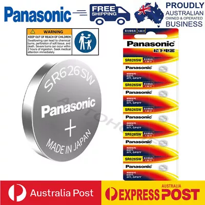 Genuine Panasonic Silver Oxide Watch Battery SR626SW (377)1.55V Made In Japan • $3.99