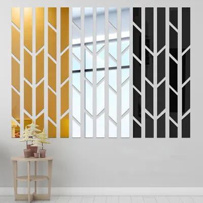 $6.86 • Buy 5PCS Tree Shape Acrylic Mirror Stickers Living Room Wall Tiles Decals Home Decor