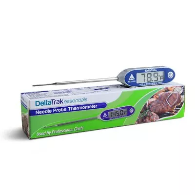DeltaTrak 11063 FlashCheck Jumbo Display Auto-Cal Needle Probe Thermometer • $26.89